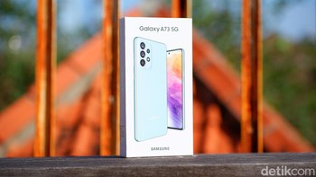 Samsung merilis Galaxy A73 5G pada pertengahan April lalu. Foto: Adi Fida Rahman/detikINET