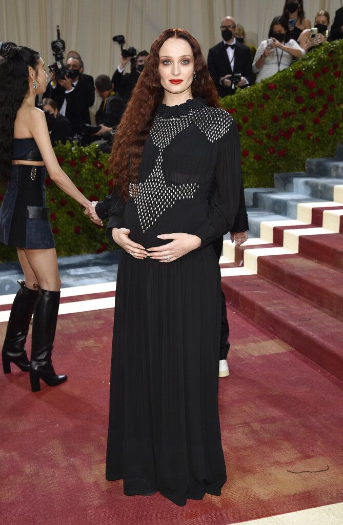 Joe Jonas, left, and Sophie Turner attend The Metropolitan Museum of Art's Costume Institute benefit gala celebrating the opening of the 