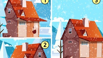 Jika kamu tersesat dan hanya ada tiga rumah ini yang ada. Rumah mana yang akan kamu singgahi? Foto: Brightside