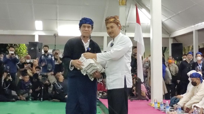 Upacara adat Seba Baduy di Pendopo Bupati Lebak, Rangkasbitung.