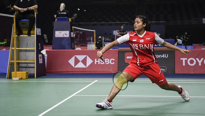 Aksi Komang Ayu Bawa RI Unggul 1-0 dari Prancis di Uber Cup 2022 Indonesia berhadapan dengan Prancis di laga perdana penyisihan Grup A Uber Cup 2022. Pebulutangkis tunggal putri Komang Ayu Cahya Dewi bawa Indonesia unggul 1-0