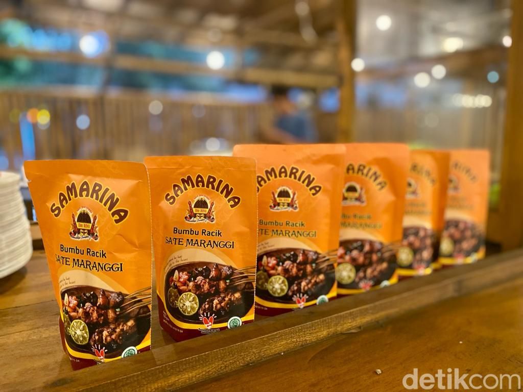 Bumbu maranggi yang dijual dalam kemasan
