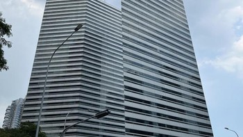 Desain bangunan yang tampak seperti selembar kertas datar. Foto: Brightside