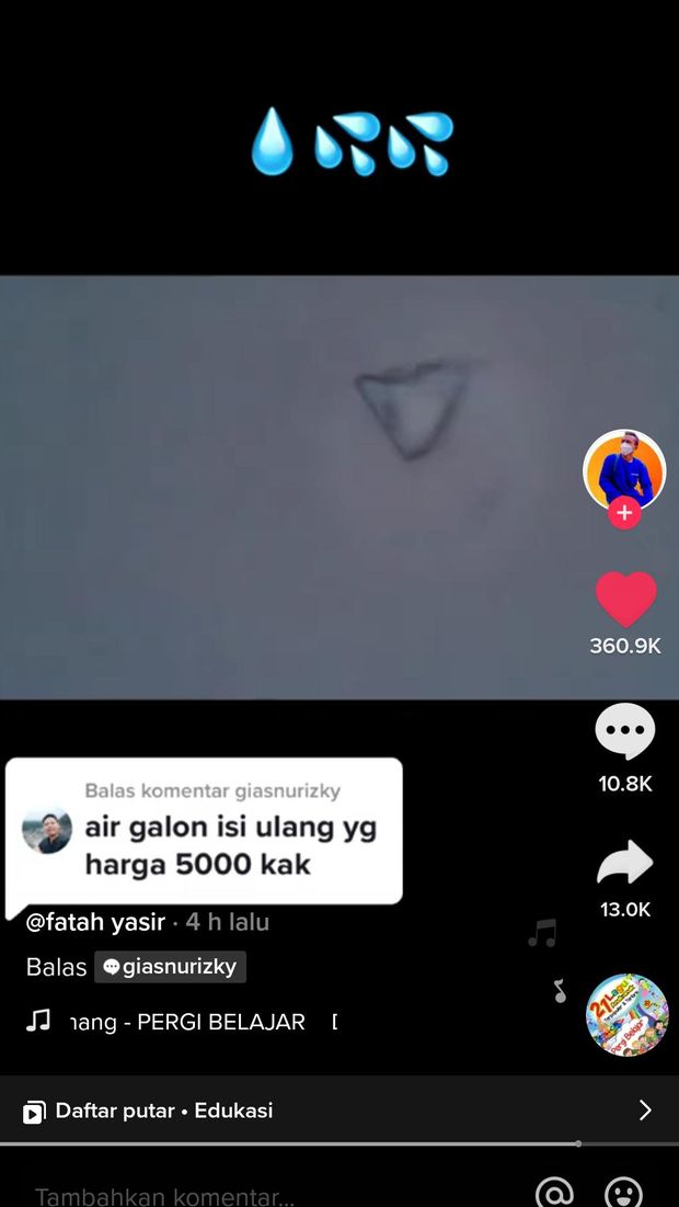Hasil zoom air galon isi ulang