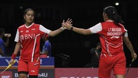 Nita Violina Marwah/Lanny Tria Mayasari menumbangkan Flavie Vallet/Emilie Vercelit dalam dua gim langsung dengan skor 21-14, 21-11.