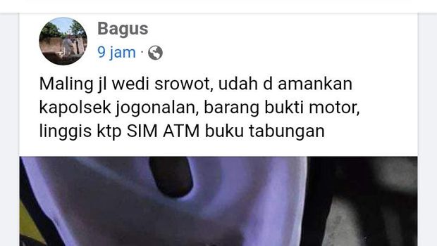 Maling di Klaten gagal bobol warung tinggalkan identitas KTP dan SIM