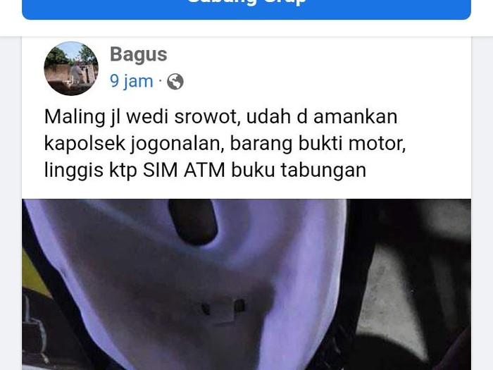 Maling di Klaten gagal bobol warung tinggalkan identitas KTP dan SIM