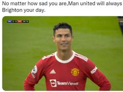 Meme Kocak di Twitter, MU Diledek Brighton Your Day!