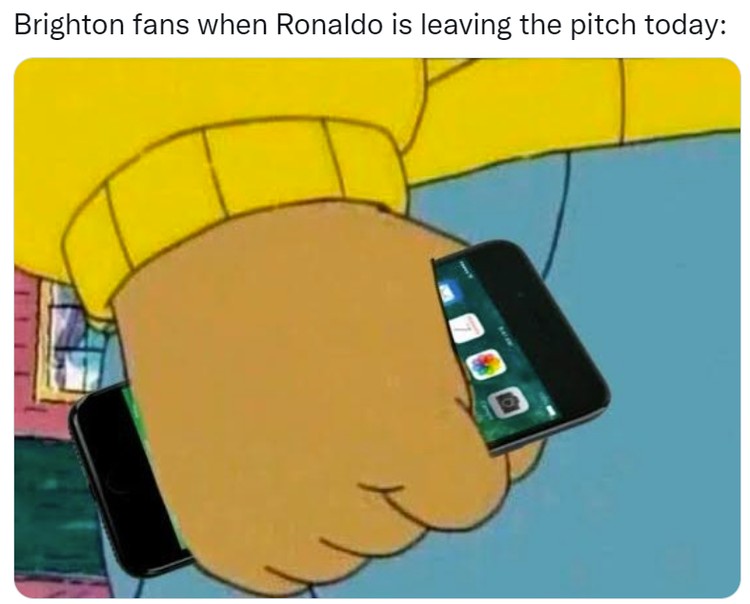 Meme Twitter Manchester United Diejek Brighton