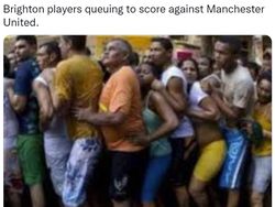 Meme Kocak di Twitter, MU Diledek Brighton Your Day!