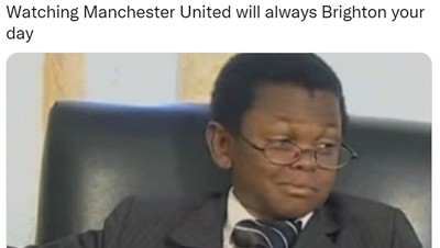 Meme Kocak di Twitter, MU Diledek Brighton Your Day!