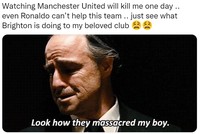 Meme Twitter Manchester United Diejek Brighton