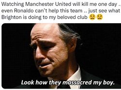 Meme Kocak di Twitter, MU Diledek Brighton Your Day!