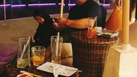 Menikmati malam di salah satu spot heha ocean