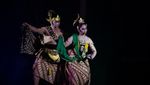 Pemudik Solo Dihibur Wayang Orang di Balai Kota