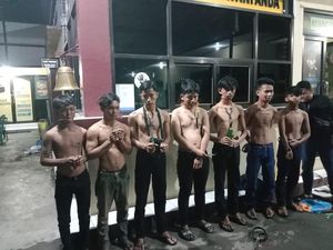 Polisi Tangkap 7 Remaja di Gowa Kerap Meresahkan-Bawa Senjata Busur Panah