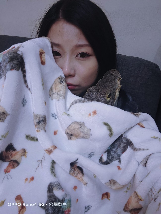 Meski tingkah buaya-buaya milik Sashimi tampak liar, namun dia mengatakan bahwa binatang buas tersebut sebenarnya penyayang. Foto: dok. Facebook