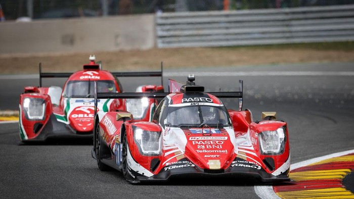SPA, BELGIUM - 7 MAY: The #31 WRT Oreca 07 - Gibson of Robin Frijns, Sean Gelael, and Rene Rast in action at the 6 Hours of Spa World Endurance Championship race on May 7, 2022 at Spa-Francorchamps, Belgium. (Photo by James Moy Photography/Getty Images)