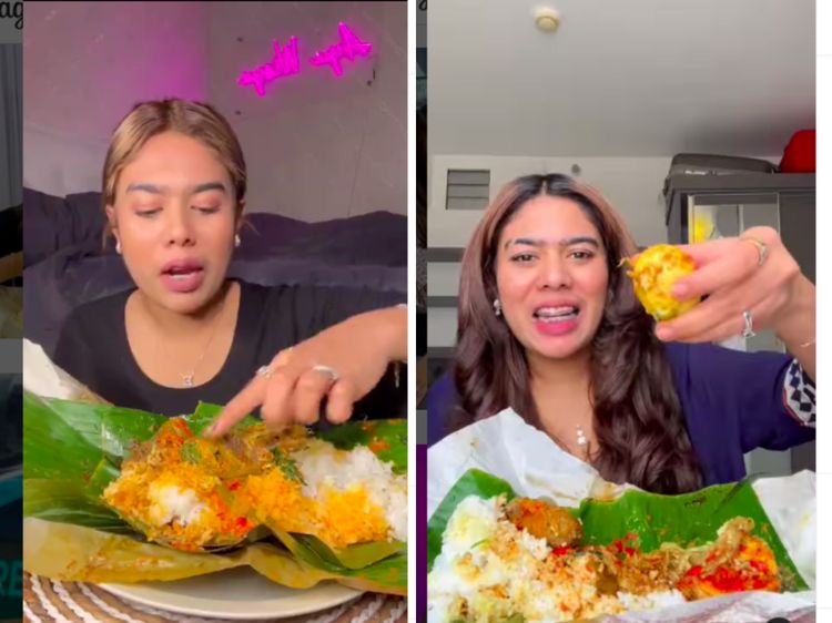 Gaya Ayu Wisya saat Makan Nasi Padang Ini Bikin Ngiler