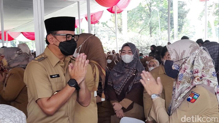 Bima Arya saat halal bihalal dengan jajaran Pemkot Bogor