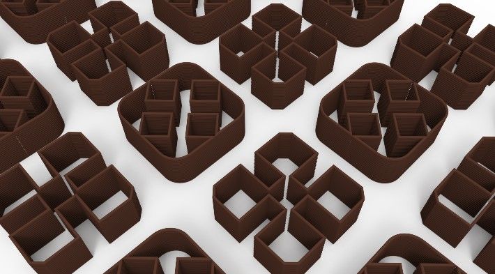 Cokelat dicetak pakai printer 3D