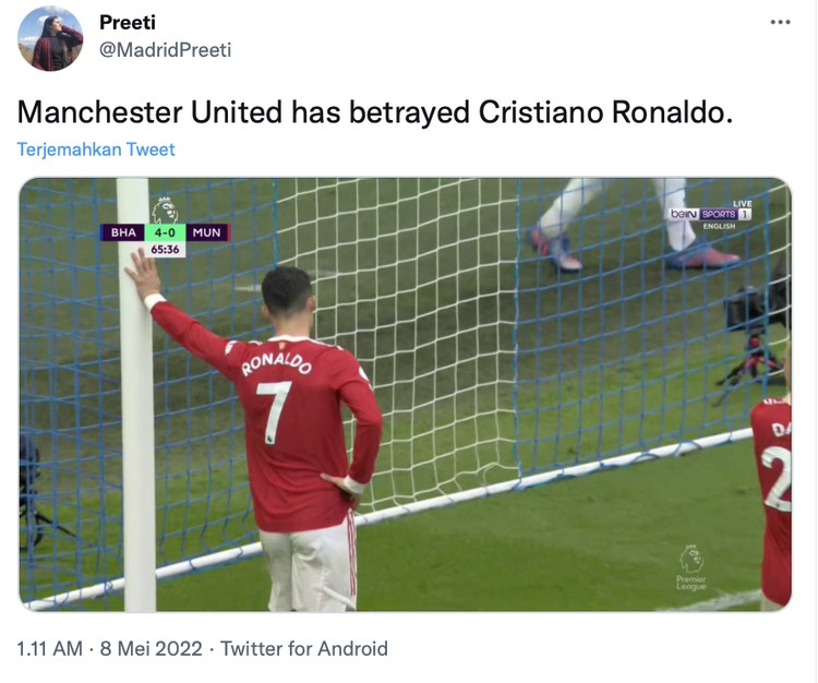 Cristiano Ronaldo Manchester United gagal finish di empat besar Liga Inggris, itu artinya Cristiano Ronaldo berpotensi untuk pertama kalinya dalam 20 tahun terakhir tidak mentas di panggung teratas panggung Eropa tersebut.