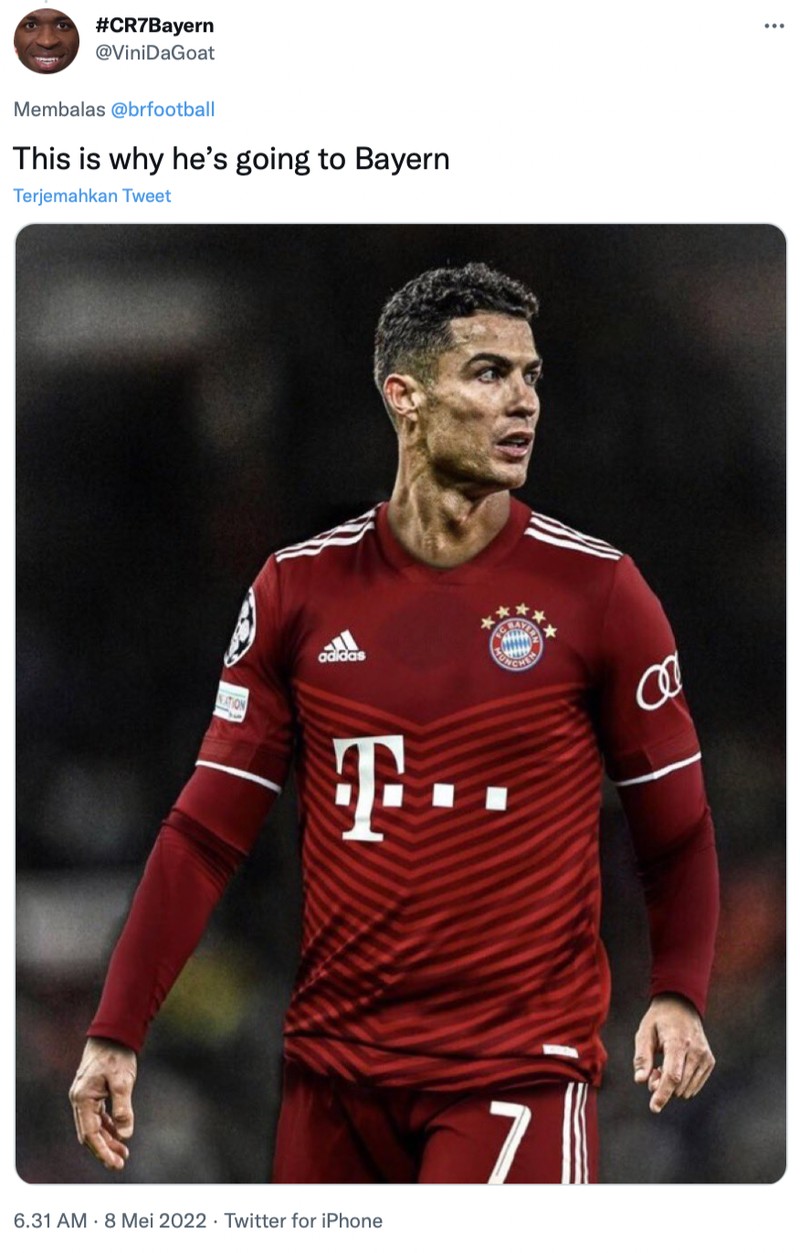 Manchester United gagal finish di empat besar Liga Inggris, itu artinya Cristiano Ronaldo berpotensi untuk pertama kalinya dalam 20 tahun terakhir tidak mentas di panggung teratas panggung Eropa tersebut.