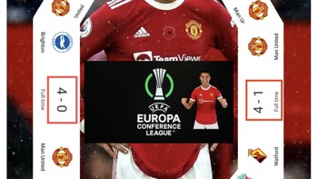 Ini dikarenakan rentetan hasil buruk MU pada musim ini. Meski diperkuat Ronaldo, tetapi performa MU diimbangi dengan permainan tim. Foto: Twitter