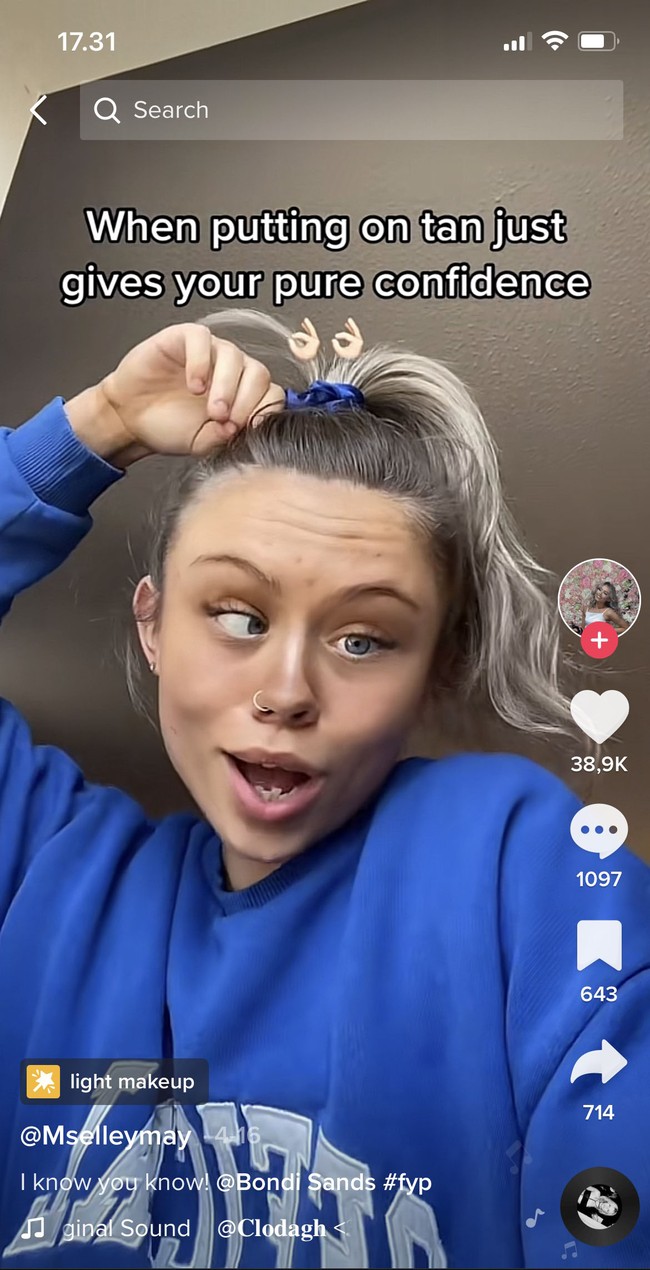 Daripada terganggu, Elley malah menggunakan komentar itu untuk membuat konten yang kemudian jadi viral. Aku memilih komentar negatif yang populer lalu mencari lagu TikTok yang terkair, aku tidak harus membuktikan bahwa aku tidak terganggu tapi aku ingin memastikannya, Foto: Dok. Tiktok