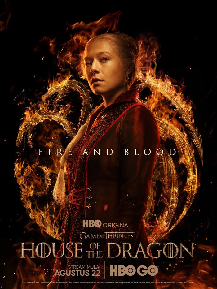 Poster karakter Game of Thrones: House of the Dragon