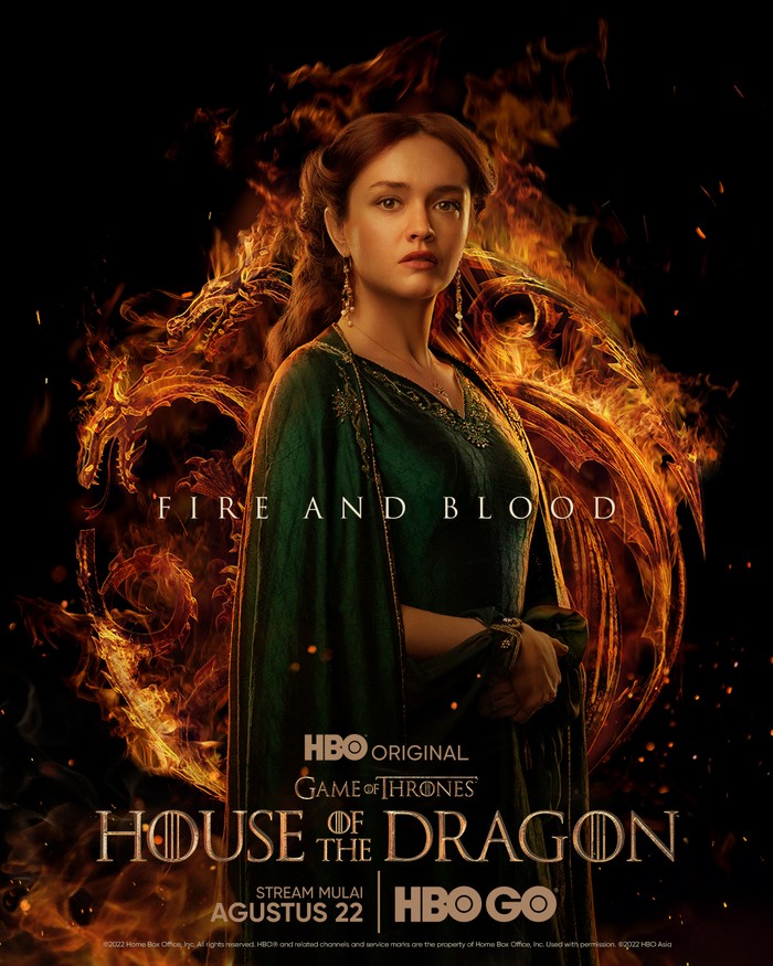 Poster karakter Game of Thrones: House of the Dragon