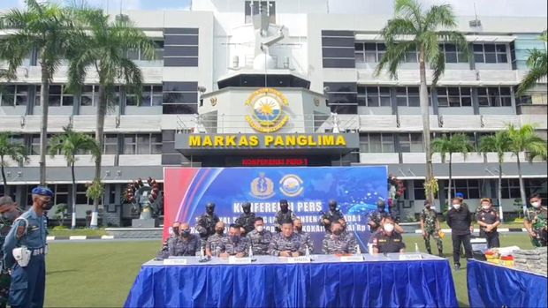 Konpers Penyelundupan Kokain 179 Kg yang Digagalkan TNI AL