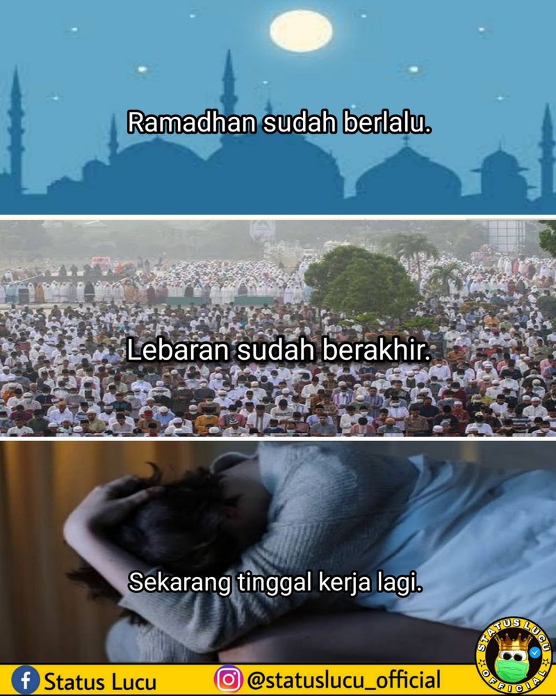 Meme masuk kerja usai lebaran