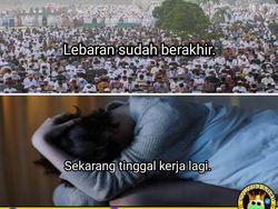 Meme Masuk Kerja Usai Libur Lebaran Bikin Meringis