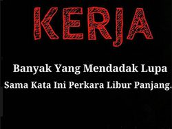 Meme Ketipak Ketipung Cuti Panjang Dah Habis Sayang, Selamat Kembali Kerja