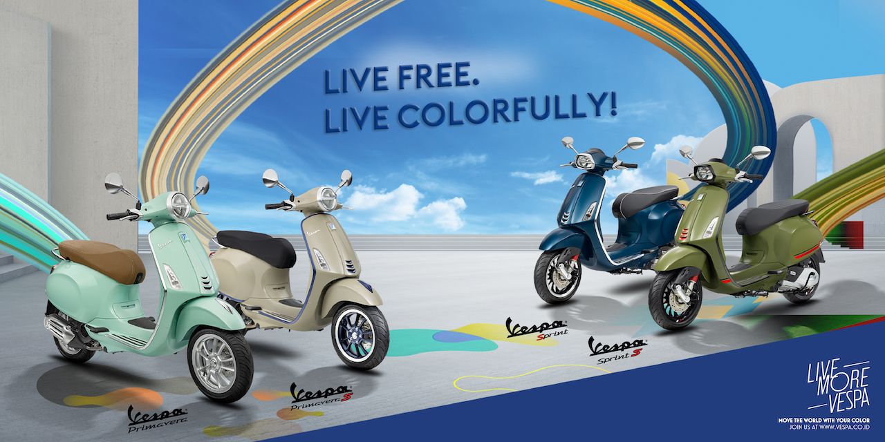 Pilihan warna baru Vespa