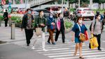 Potret Kesibukan di Kawasan Sudirman Saat Pulang Kantoran