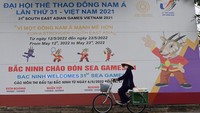 Maskot berupa hewan saola atau sejenis sapi yang hidup di Vietnam dan Laos tersebut menghiasi sejumlah kota untuk memeriahkan pagelaran olah raga dua tahunan Asia Tenggara itu.