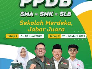 Syarat dan Cara Daftar PPDB Jabar 2022 Tahap 2, Terakhir Kamis (30/6/2022)