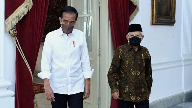 Presiden Silaturahmi dengan Wapres di Istana Merdeka. (Kris - Biro Pers Sekretariat Presiden)