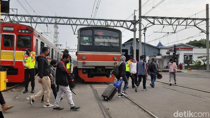 Situasi Stasiun Bogor pagi ini, Senin (9/5/2022)