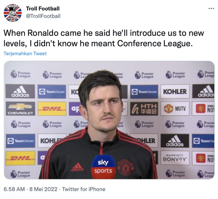 Twitter Manchester United gagal finish di empat besar Liga Inggris, itu artinya Cristiano Ronaldo berpotensi untuk pertama kalinya dalam 20 tahun terakhir tidak mentas di panggung teratas panggung Eropa tersebut.