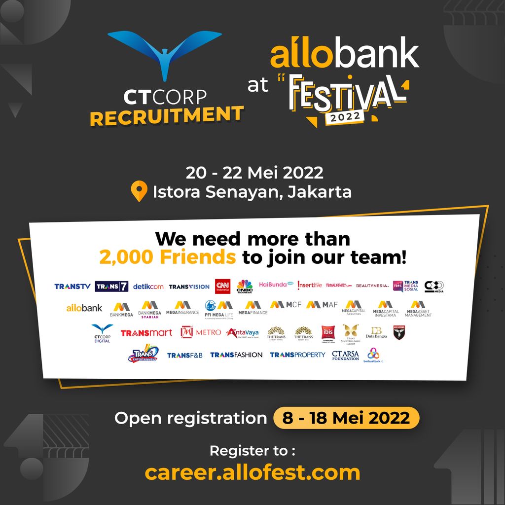CT Corp Recruitment allo bank festival