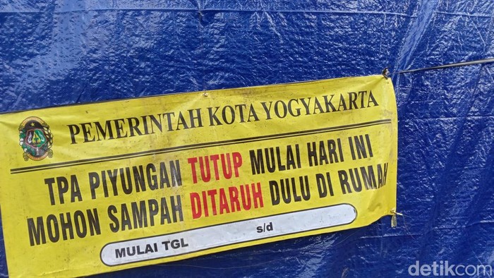 Pemkot Jogja mengimbau warga menyimpan sampah sebagai dampak penutupan TPST Piyungan, Selasa (10/5/2022).