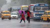 Padahal, India baru saja terkena gelombang panas ekstrem. AP Photo