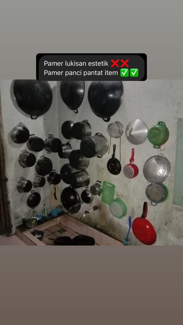 Kocak! ini Foto Dapur hingga Peralatan Makan Unik Saat Pulang Kampung