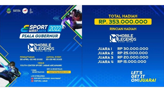 Kompetisi E-Sport West Java 2022.