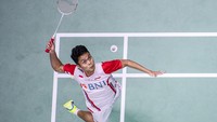 Bermain tiga gim dalam pertandingan tersebut, Ginting belum mampu memberikan poin untuk Indonesia usai dikalahkan Kunlavut Vitidsarn dengan skor 12-21, 21-15 dan 9-21. Thailand unggul sementara 1-0.