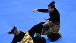 Melihat Aksi Riska-Ririn Kalahkan Pesilat Filipina