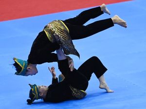 Melihat Aksi Riska-Ririn Kalahkan Pesilat Filipina